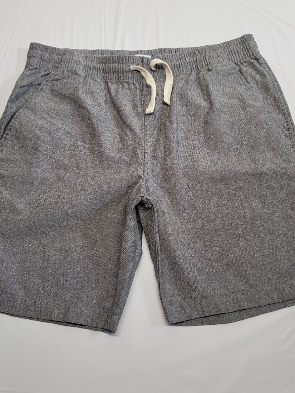 Old Navy Mens Shorts Linen Blend Size Large Pull On Elastic Waist Drawstring